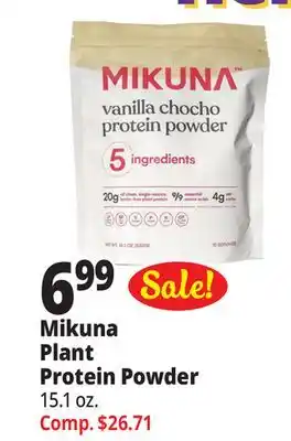 Ocean State Job Lot Mikuna plant protein powder offer