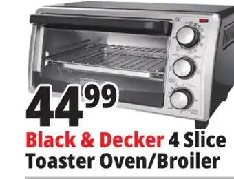 Ocean State Job Lot Black & decker 4 slice toaster oven/broiler offer