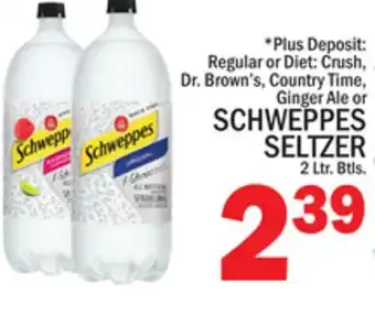 C Town Schweppes seltzer offer