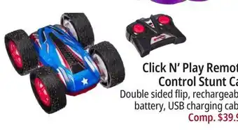 Ocean State Job Lot Click n' play remote control stunt car offer