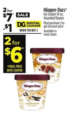 Dollar General Häagen-dazs ice cream offer
