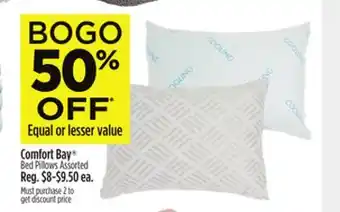 Dollar General Comfort bay bed pillows offer