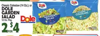 Bravo Supermarkets Dole garden salad offer