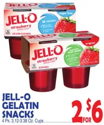 Bravo Supermarkets Jell-o gelatin snacks offer