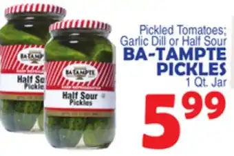 Bravo Supermarkets Ba-tampte pickles offer