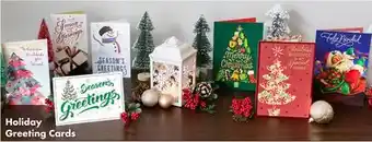 Dollar Tree Holiday greeting cards offer