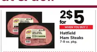 ACME Hatfield ham steaks offer