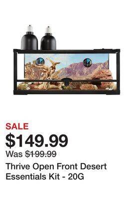 Petsmart Thrive open front desert essentials kit - 20g offer