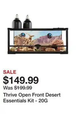 Petsmart Thrive open front desert essentials kit - 20g offer