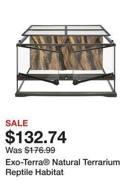 Petsmart Exo-terra natural terrarium reptile habitat offer