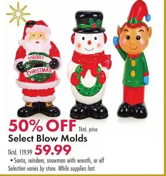 Boscov's Select blow molds offer