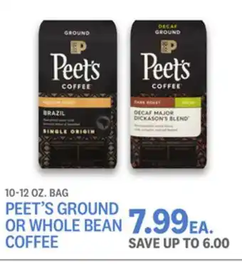 Kings Food Markets Peet's ground or whole bean coffee offer