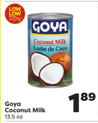 Weis Markets Goya coconut milk offer