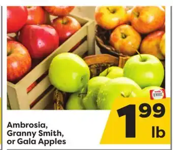 Weis Markets Ambrosia, granny smith, or gala apples offer