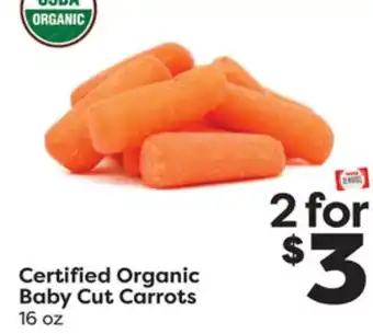 Weis Markets Certified organic baby cut carrots offer