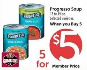 Safeway Progresso Soup offer