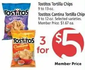 Safeway Tostitos Tortilla Chips, Tostitos Cantina Tortilla Chip offer