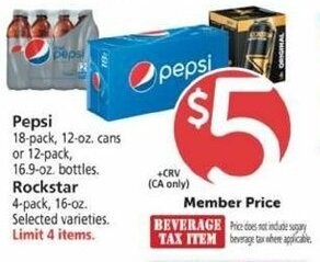 Safeway Pepsi, Rockstar offer