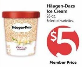 Safeway Häagen-Dazs Ice Cream 28 oz offer
