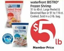 Safeway Waterfront BISTRO Frozen Shrimp offer