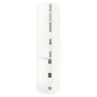 Ikea Sektion / maximera high cb w 2 doors/shelves/4 drawers, white/ringhult white, 15x24x80 offer