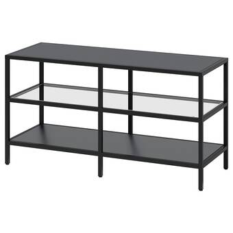 Ikea Vittsjö tv unit, black-brown/glass, 39 3/8x14 1/8x20 7/8 offer