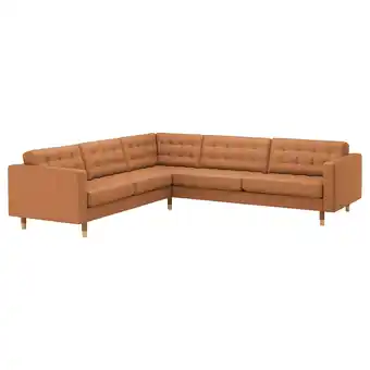 Ikea Morabo sectional, 5-seat corner, grann/bomstad golden brown/wood offer