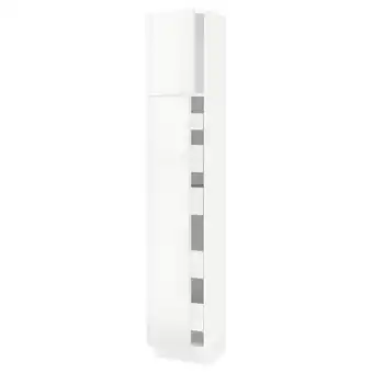 Ikea Sektion / maximera high cb w 2 doors/shelves/5 drawers, white/ringhult white, 15x15x80 offer