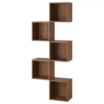 Ikea Eket wall-mounted storage combination, walnut effect, 27 1/2x9 7/8x68 7/8 offer