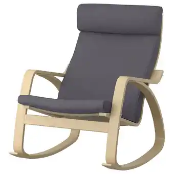 Ikea Poäng rocking chair, birch veneer/skiftebo dark gray offer