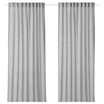 Ikea Hilja curtains, 1 pair, gray, 57x98 ½ offer