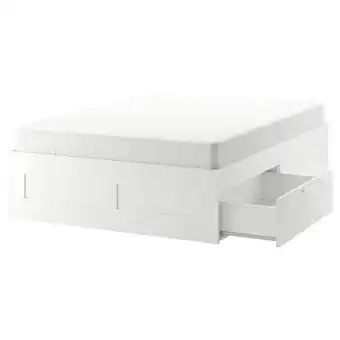 Ikea Brimnes bed frame with storage, white, full offer