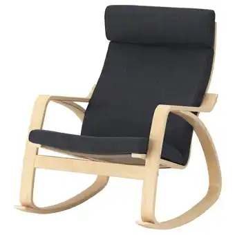 Ikea Poäng rocking chair, birch veneer/hillared anthracite offer