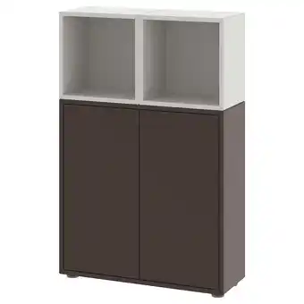 Ikea Eket storage combination with feet, dark gray/light gray, 27 1/2x13 3/4x42 1/8 offer