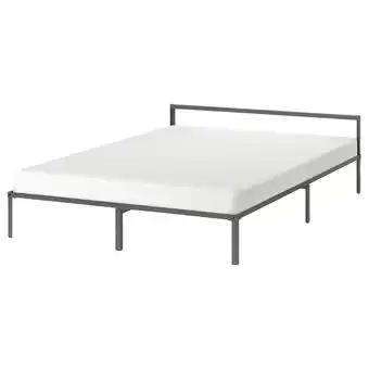 Ikea Grimsbu bed frame, gray, queen offer