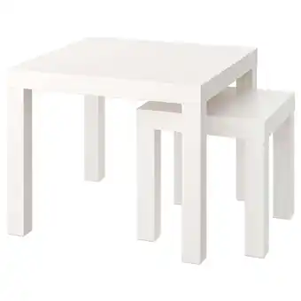 Ikea Lack nesting tables, set of 2, white offer