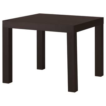 Ikea Lack side table, black-brown, 21 5/8x21 5/8 offer