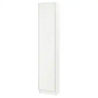 Ikea Billy / högbo bookcase comb w glass doors, white, 15 3/4x11 3/4x79 1/2 offer