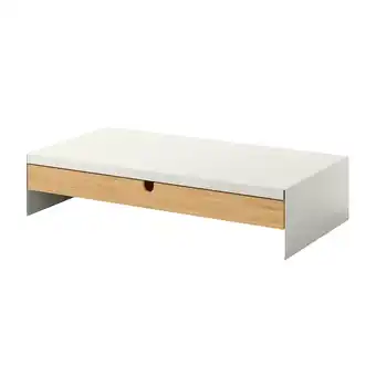 Ikea Elloven monitor stand with drawer, white offer