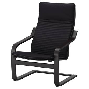 Ikea Poäng armchair, black-brown/knisa black offer