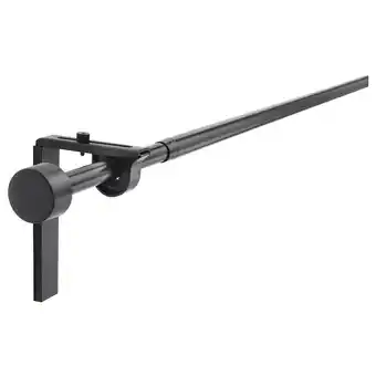 Ikea Räcka curtain rod combination, black, 47 1/4-82 5/8 offer