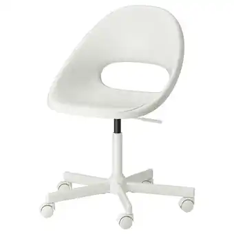Ikea Loberget / malskär swivel chair, white offer
