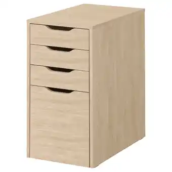 Ikea Alex drawer unit/drop file storage, white stained/oak effect, 14 1/8x27 1/2 offer