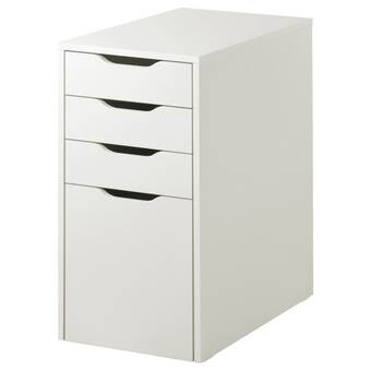 Ikea Alex drawer unit/drop file storage, white, 14 1/8x27 1/2 offer