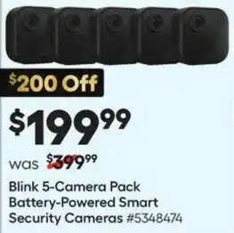 Lowe's Blink 5-Camera Pack Battery-Powered Smart Security Cameras offer