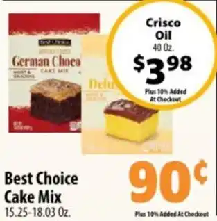 Mac's Market Best Choice Cake Mix 15.25-18.03 Oz. offer