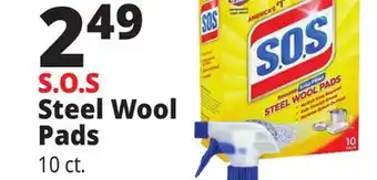Ocean State Job Lot S.o.s steel wool pads offer