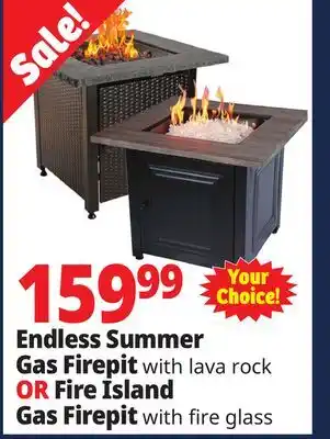Ocean State Job Lot Endless summer square lp gas outdoor fire pit with cover offer