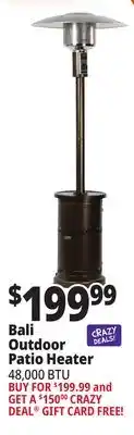 Ocean State Job Lot Bali outdoor patio heater, 48,000 btu offer