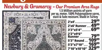 Ocean State Job Lot Newbury & gramercy area rugs offer